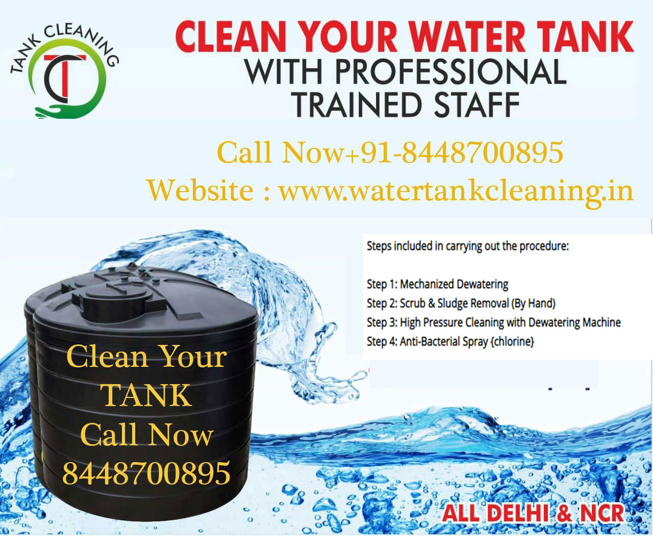 Jp water tank cleaning services in delhi